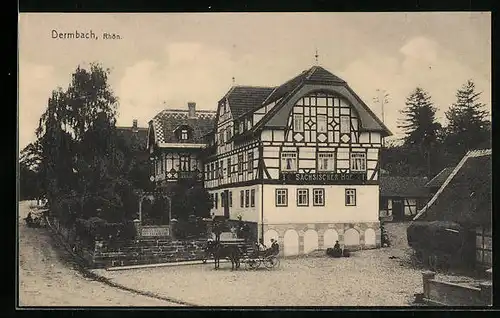 AK Dermbach / Rhön, Hotel Sächsischer Hof, Bes. Fritz Steinhauer