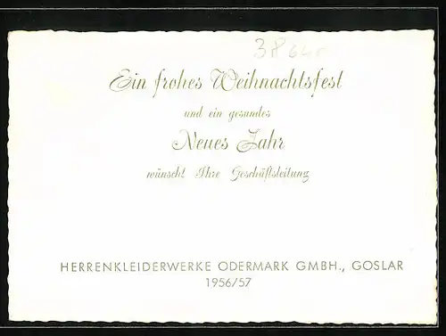 AK Goslar, Fabrik Herrenkleiderwerke Odermark GmbH