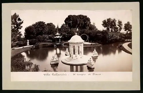 Fotografie unbekannter Fotograf, Ansicht Genua - Genova, Tempio di Diana - Villa Durazzo-Pallavicini