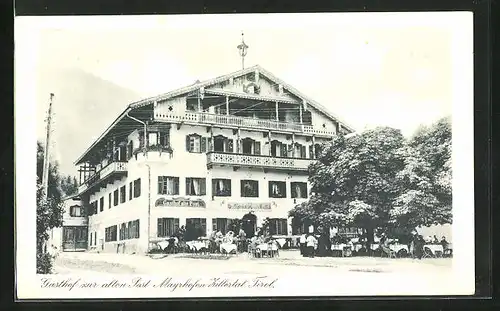 AK Mayrhofen im Zillertal, Gasthof zur alten Post