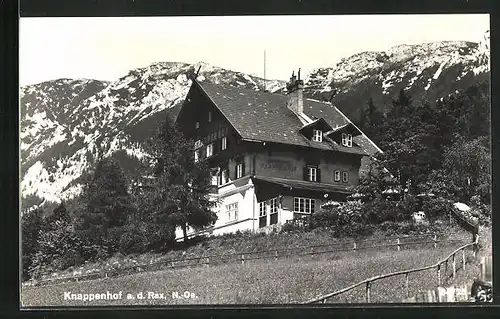 AK Reichenau /Rax, Gasthaus Knappenhof