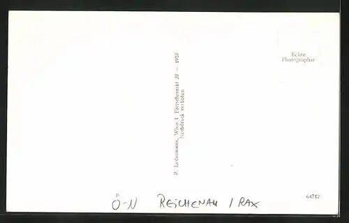 AK Reichenau /Rax, Gasthaus Knappenhof