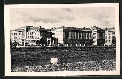 AK Taus / Domazlice, Blick auf die Böhmerwaldkaserne