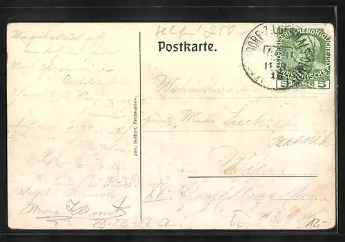 Relief-AK Bad Gräfenberg, Panoramablick auf den Ort