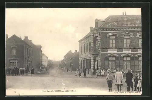 AK Sains-en-Gohelle, Une Rue