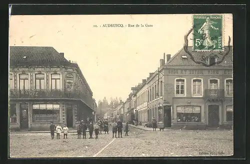 AK Audruicq, Rue de la Gare