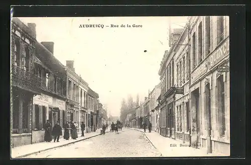 AK Audruicq, Rue de la Gare