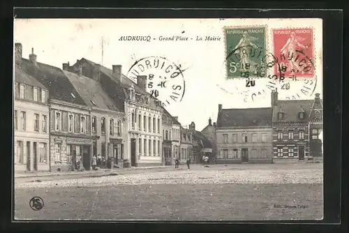 AK Audruicq, Grand` Place, La Mairie
