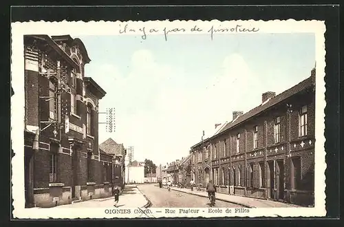 AK Oignies, Rue Pasteur, Ecole de Filles