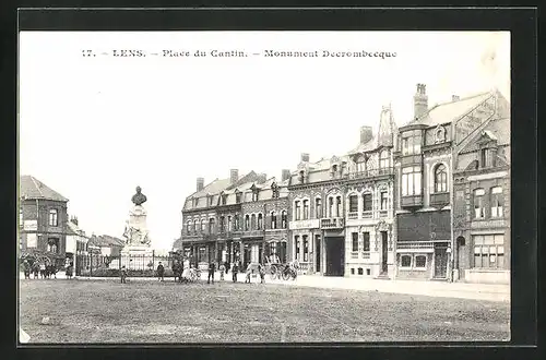 AK Lens, Place du Cantin, Monument Decrombeque