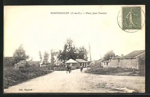 AK Bertincourt, Place Jean Tonnier