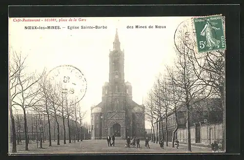 AK Noeux-les-Mines, Eglise Sainte-Barbe des Mines de Noeux