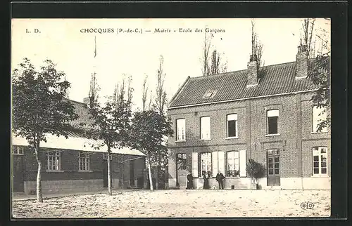 AK Chocques, Mairie, Ecole des Garcons