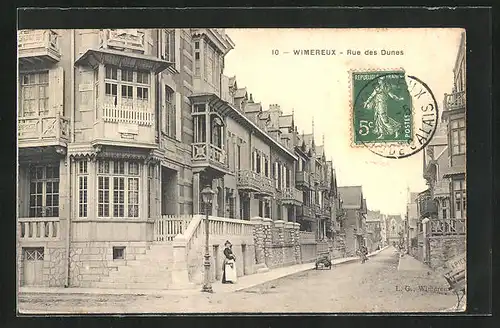 AK Wimereux, Rue des Dunes