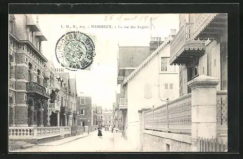 AK Wimereux, La Rue des Anglais