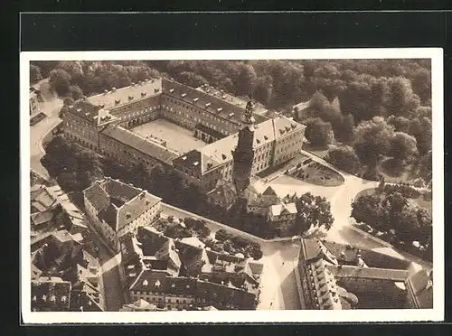 AK Weimar, Schloss, Fliegeraufnahme, Ganzsache WHW Winterhilfswerk 1934 /35