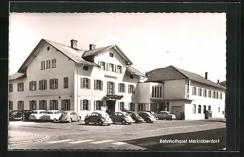 AK Marktoberdorf, Bahnhof-Hotel Sepp