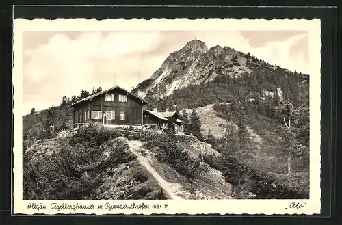 AK Schwangau, Gasthof Tegelberghäuser m. Branderschrofen