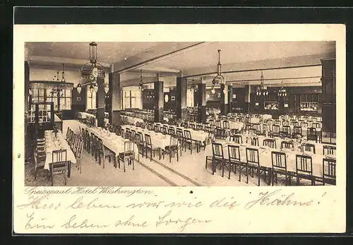 AK Bremen, Hotel Washington, Speisesaal