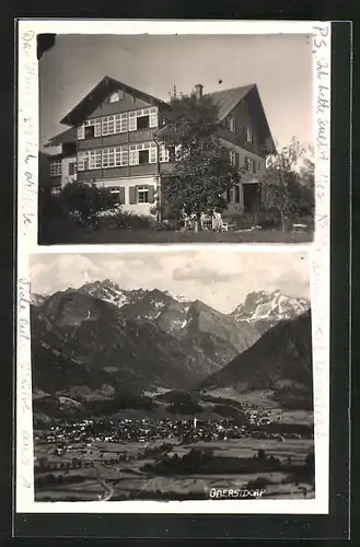 AK Oberstdorf /Allgäu, Landhaus, Totalansicht