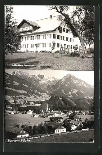 AK Fischen /Allgäu, Hotel Landhaus Sonnenhof, Totalansicht