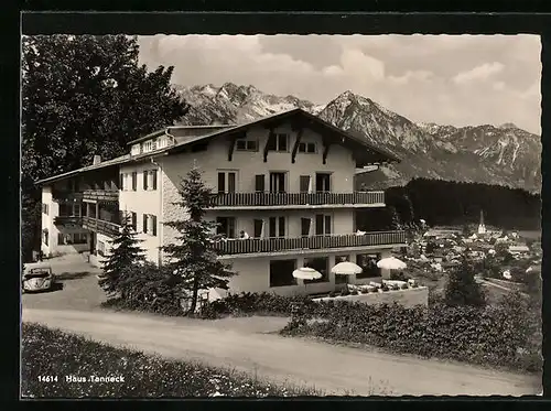 AK Fischen /Allgäu, Hotel-Pension Haus Tanneck auf der Maderalm