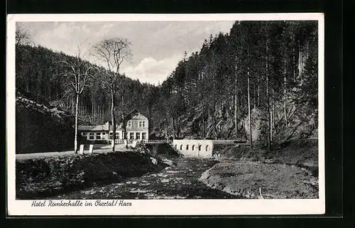AK Goslar, Hotel Romkerhalle im Okertal