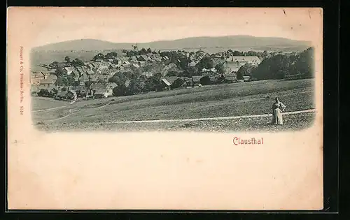 AK Clausthal, Blick auf Ortschaft