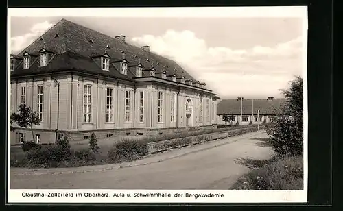 AK Clausthal-Zellerfeld, Aula und Schwimmhalle der Bergakademie