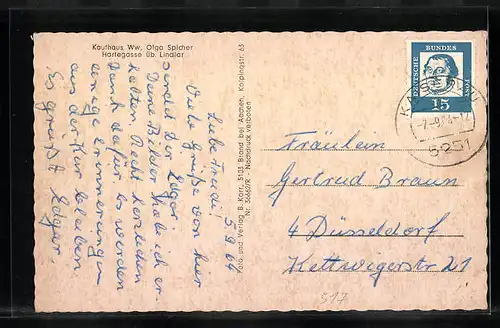 AK Hartegasse /Bez. Köln, Strassenpartie, Ortsansicht