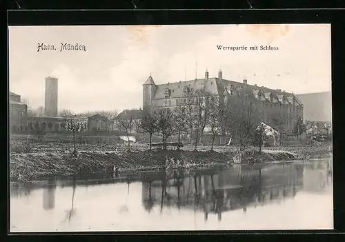 AK Hann. Münden, Werrapartie mit Schloss