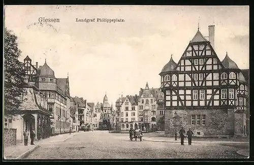 AK Giessen, Blick auf den Landgraf Philipps Platz