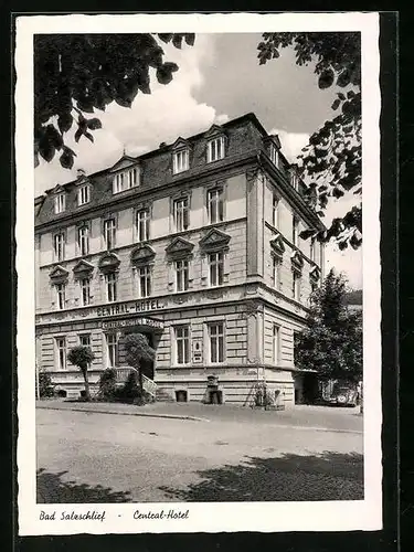 AK Bad Salzschlirf, Blick aufs Central-Hotel