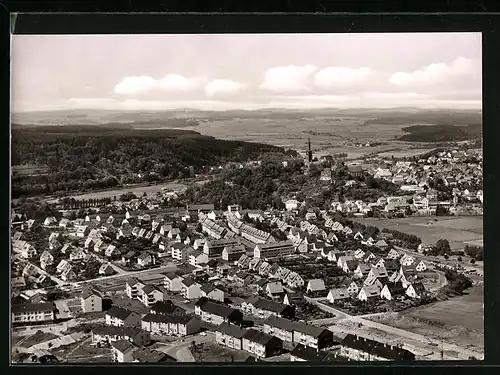 AK Frankenberg /Eder, Fliegeraufnahme des Ortes