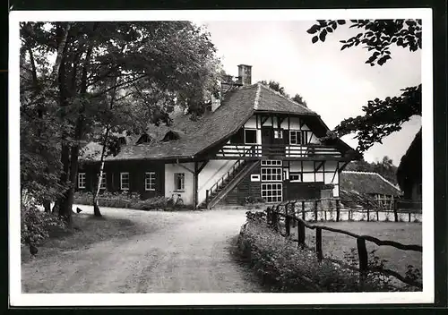 AK Loheland /Fulda, Loheland Schule Rhön, Holzhaus
