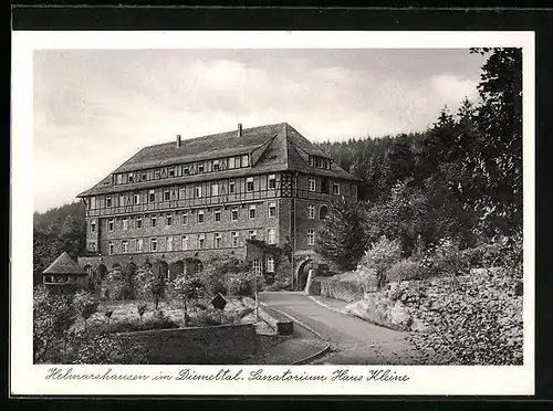 AK Helmarshausen, Sanatorium Haus Kleine