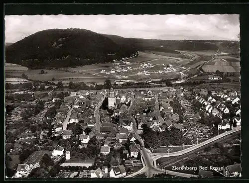 AK Zierenberg /Bez. Kassel, Fliegeraufnahme vom Ort