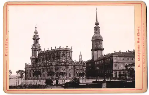 Fotografie Römmler & Jonas, Dresden, Ansicht Dresden, Blick auf die Katholische Hof-Kirche