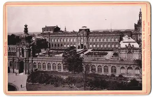 Fotografie Römmler & Jonas, Dresden, Ansicht Dresden, Gemäldegalerie und Facade n .d .Zwinger