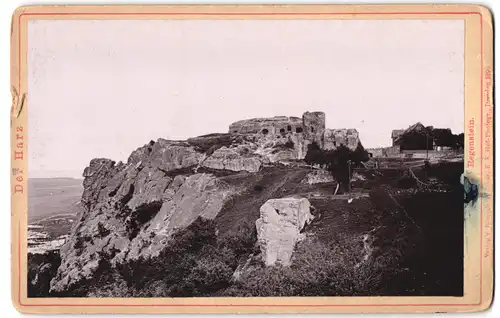 Fotografie Römmler & Jonas, Dresden, Ansicht Blankenburg, Blick auf die Ruine Regenstein