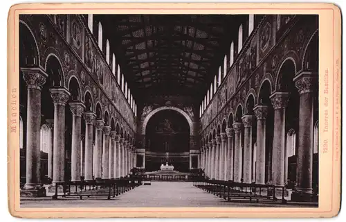 Fotografie Römmler & Jonas, Dresden, Ansicht München, Inneres der Basilika, Säulengang