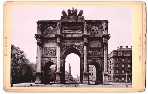 Fotografie Römmler & Jonas, Dresden, Ansicht München, Blick auf das Siegesthor