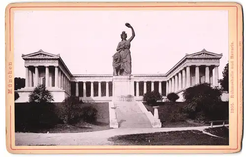 Fotografie Römmler & Jonas, Dresden, Ansicht München, Ruhmeshalle mit Bavarie Denkmal