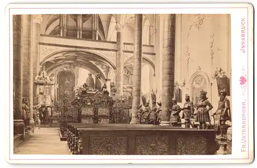 Fotografie Fr. Unterberger, Innsbruck, Ansicht Innsbruck, Inneres der Hofkriche, 1893