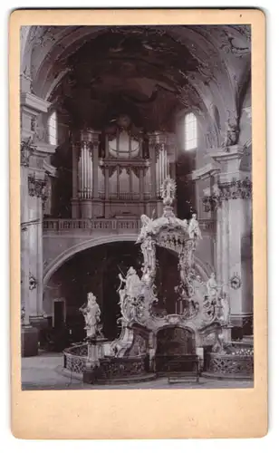 Fotografie unbekannter Fotograf, Ansicht Bad Staffelstein, der Gnadenaltar in der Klosterkirche Vierzehnheiligen, 1897
