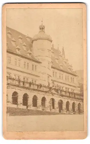 Fotografie unbekannter Fotograf, Ansicht Rothenburg ob der Tauber, Partie am Rathaus
