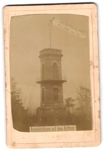 Fotografie unbekannter Fotograf, Ansicht Kottmar, Aussichtsthurm auf dem Kottmar, Die Nachtigall ruft! wie schön bist du