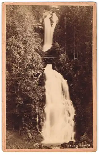 Fotografie unbekannter Fotograf, Ansicht Forsbach, Blick auf den Giesbachfall