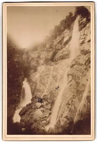 Fotografie A. Elsenwenger, Goisern, Ansicht Hallstatt, Blick auf den Waldbachstrub Wasserfall