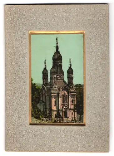 Fotografie unbekannter Fotograf, Ansicht Wiesbaden, Blick auf die Griechische Kapelle